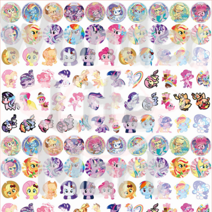 shake tiny acrylic Classic cartoon double through 2cm acrylic sheet DIY cartoon Random Mix