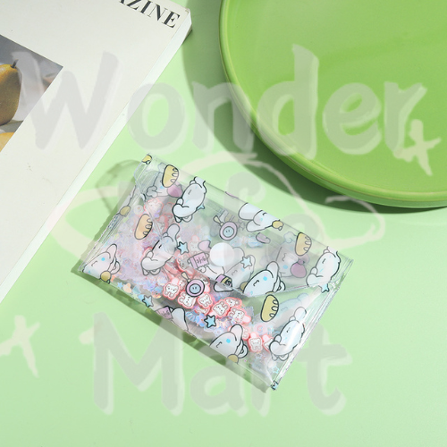 Mobile phone chain bag Card case Stationery bag The Sanro series Transparent PVC bag Random Mix 117mm
