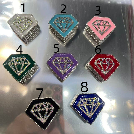 Metal beads Diamond shape Diamond alloy beads Rhinestone Random Mix