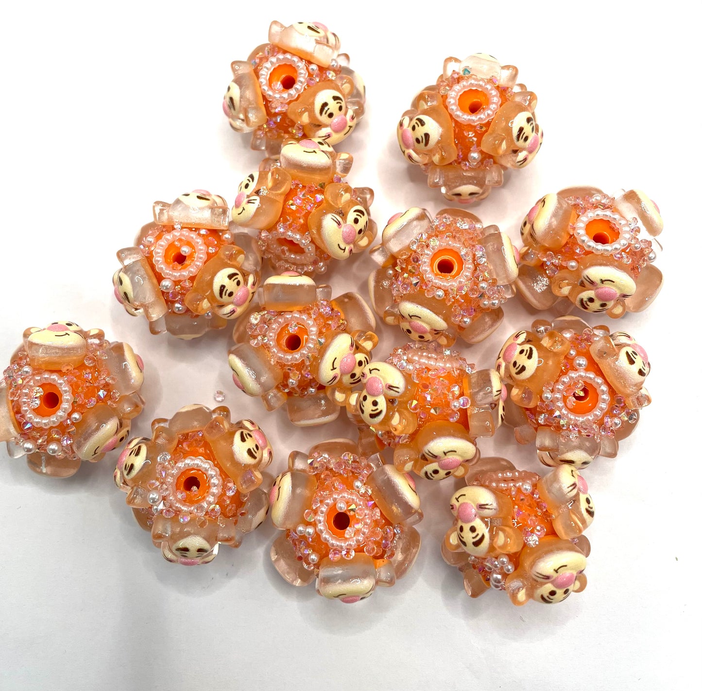 fancy bead acrylic base bead character beads cartoon bead friends bead figure