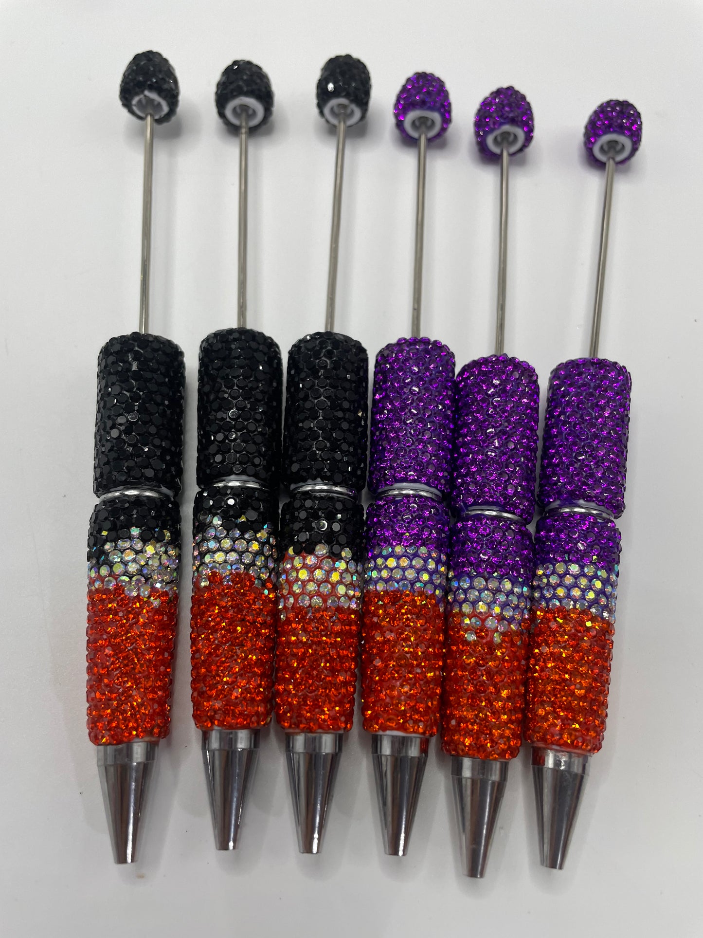 Rhinestone pen two tone color rhinestone pen Halloween pen