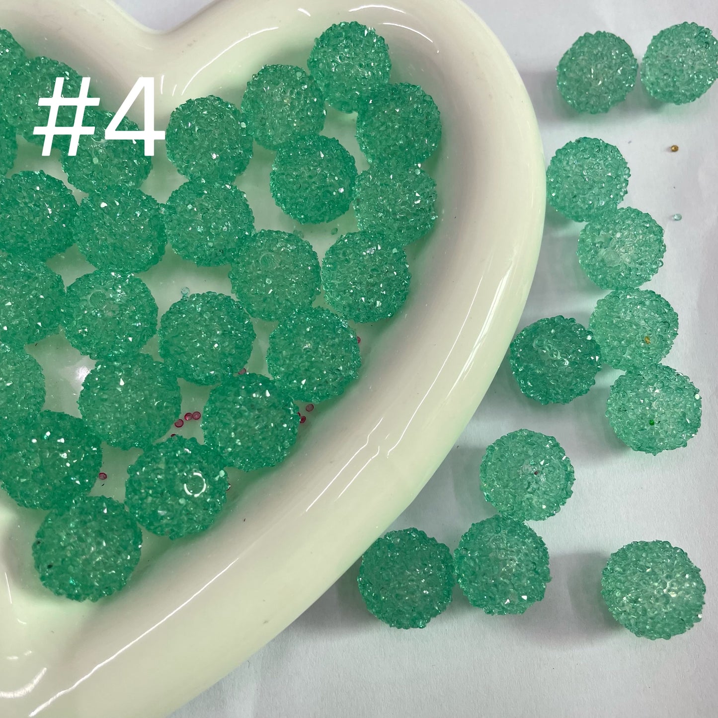 16mm sugar bead transparent bead with sugar