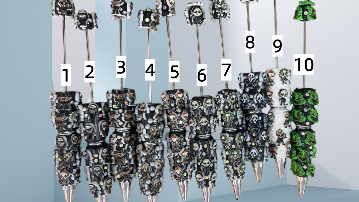 DIY Bead Pen Halloween Series Horror-themed pen Random Mix