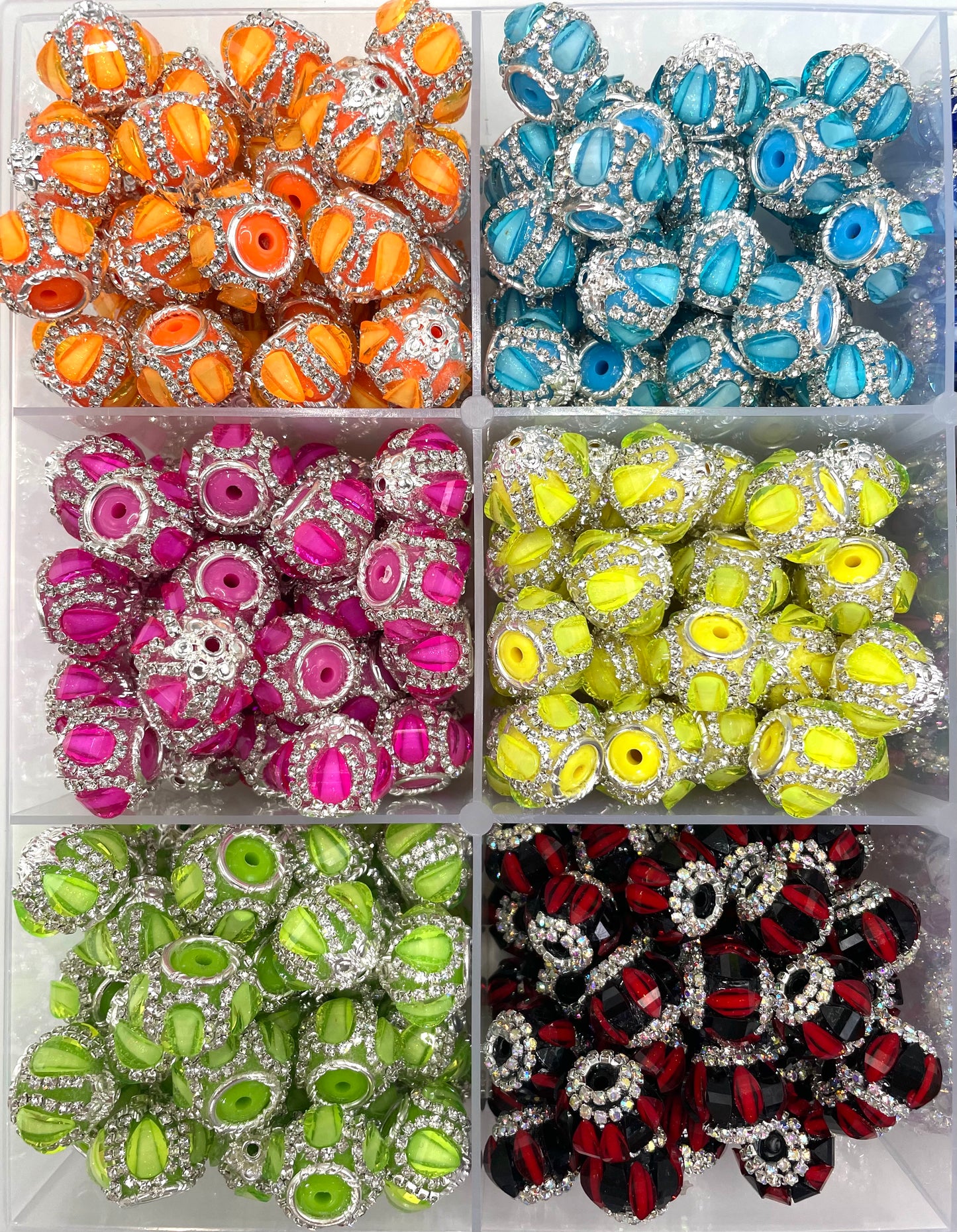 Fancy Beads Pumpkin lantern heart beads Acrylic Leaves piece Chain Metal gasket Random Mix 18mm