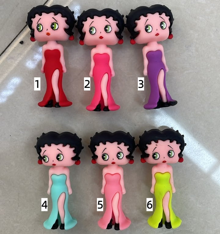 Betty boop Silicone gel Pen Toppers Silicone cartoon character