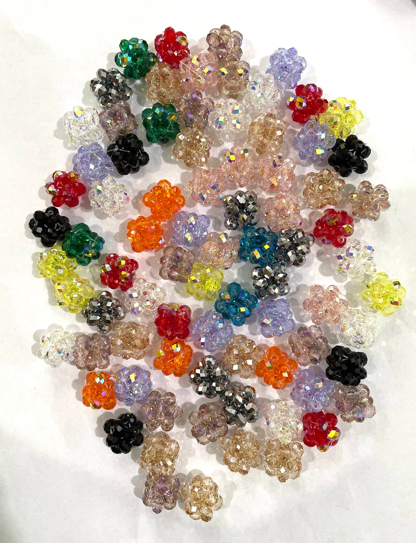 Fancy knit bead by plastic crystal diy beads diy pens 15mm to 16mm irregular shape random mix color