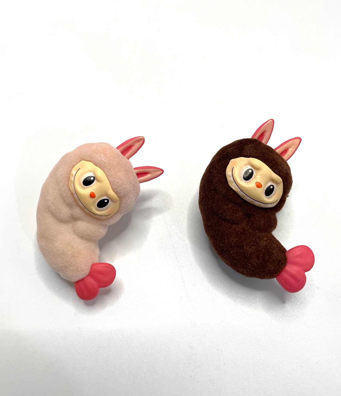 Pen topper fuzzy flocked labu shrimp labu heart colored figure character