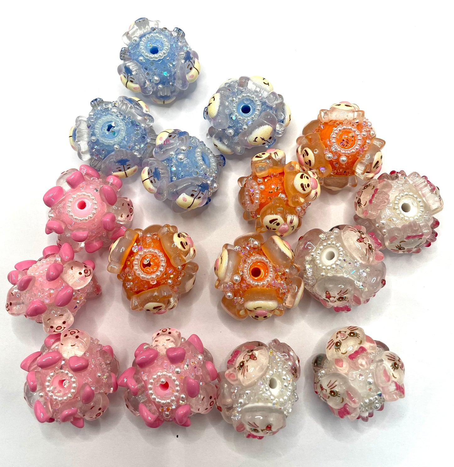 fancy bead acrylic base bead character beads cartoon bead friends bead figure