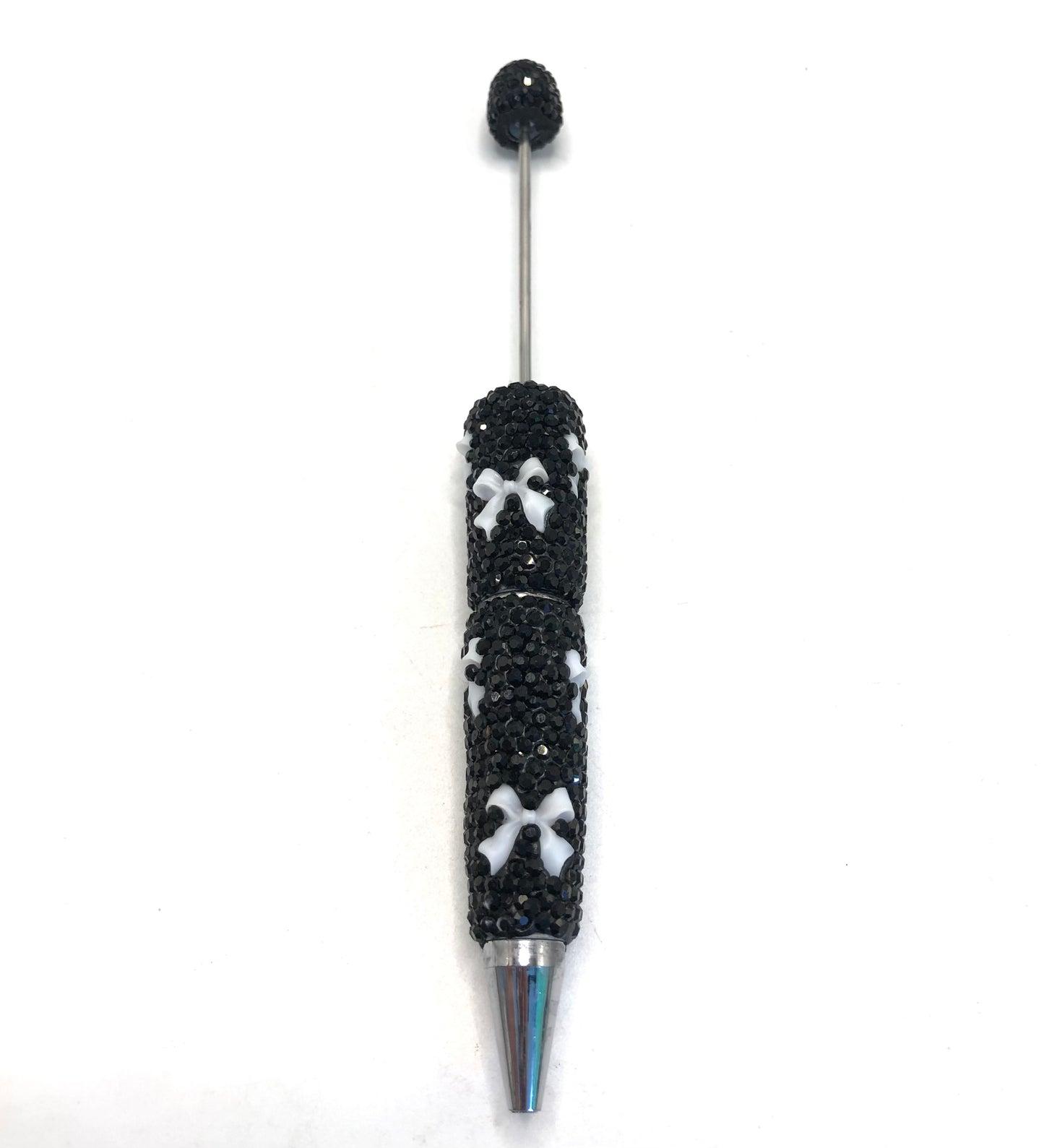 fancy pen rhinestone pen with bow clay rhinestone pen mix color