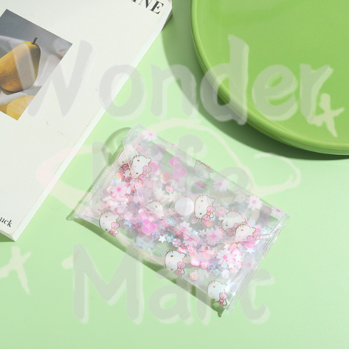 Mobile phone chain bag Card case Stationery bag The Sanro series Transparent PVC bag Random Mix 117mm
