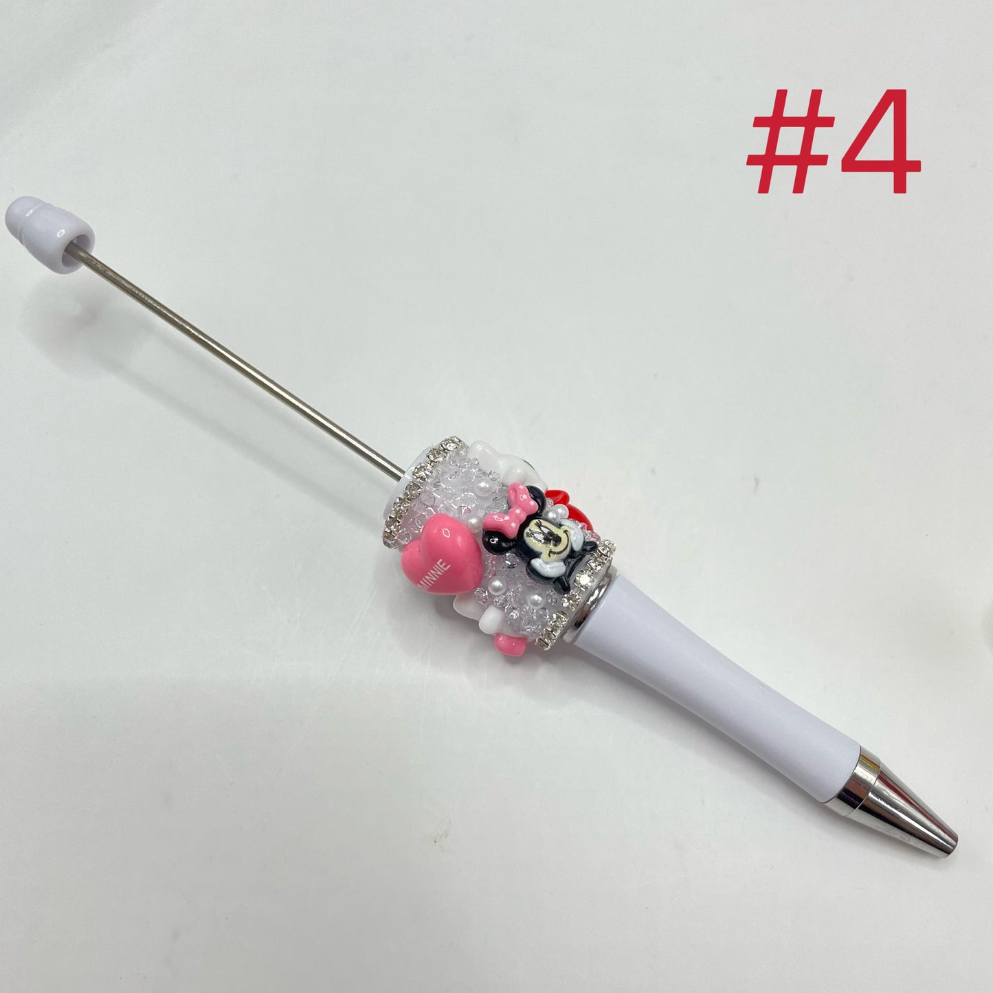 beadable pen character pen cartoon pen with winnie pooh tiger bear bee honey mk,diy pen