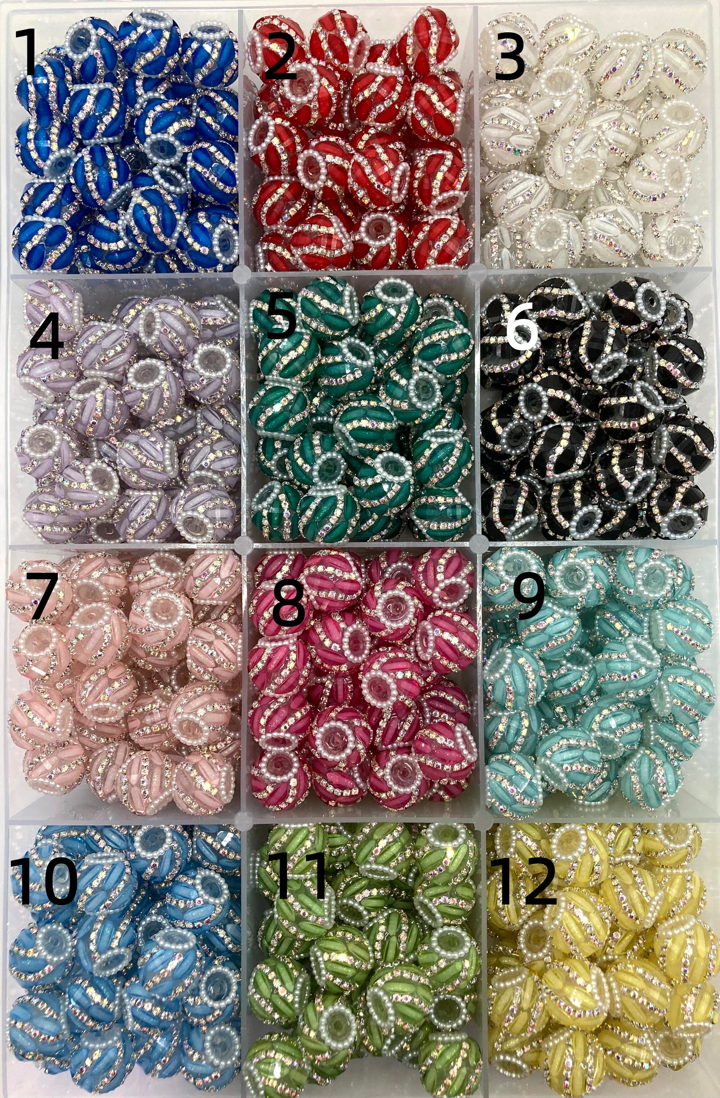 Fancy Beads Fancy Beads Pumpkin slanted chain beads Random Mix