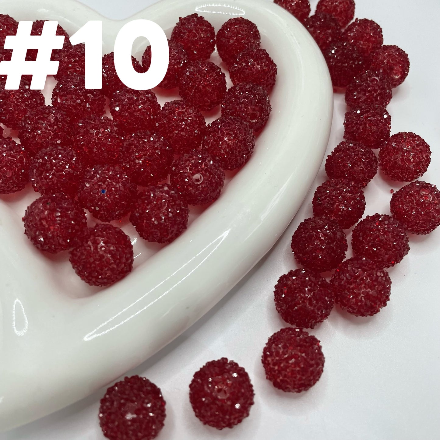 16mm sugar bead transparent bead with sugar