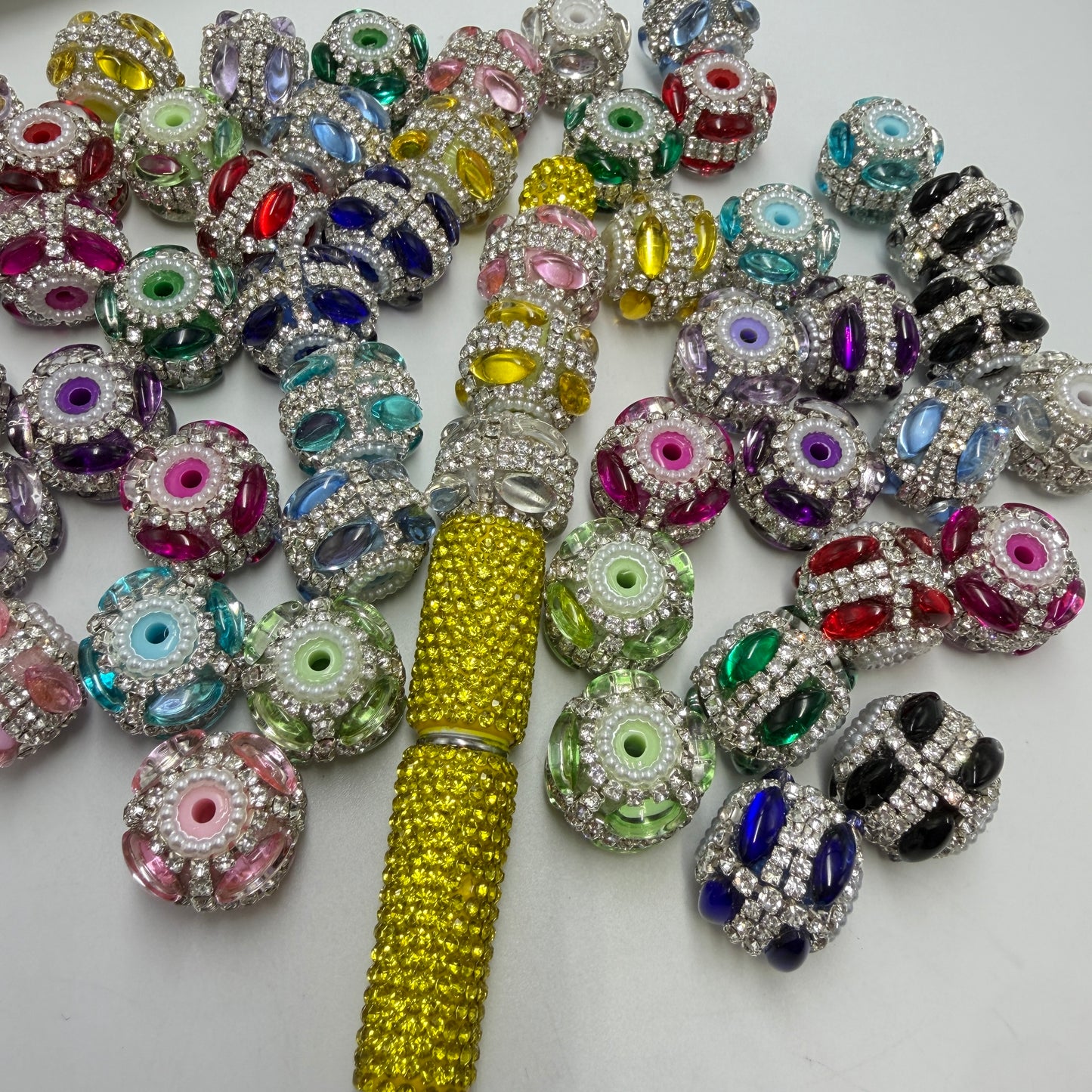 rice shape bubble fancy beads