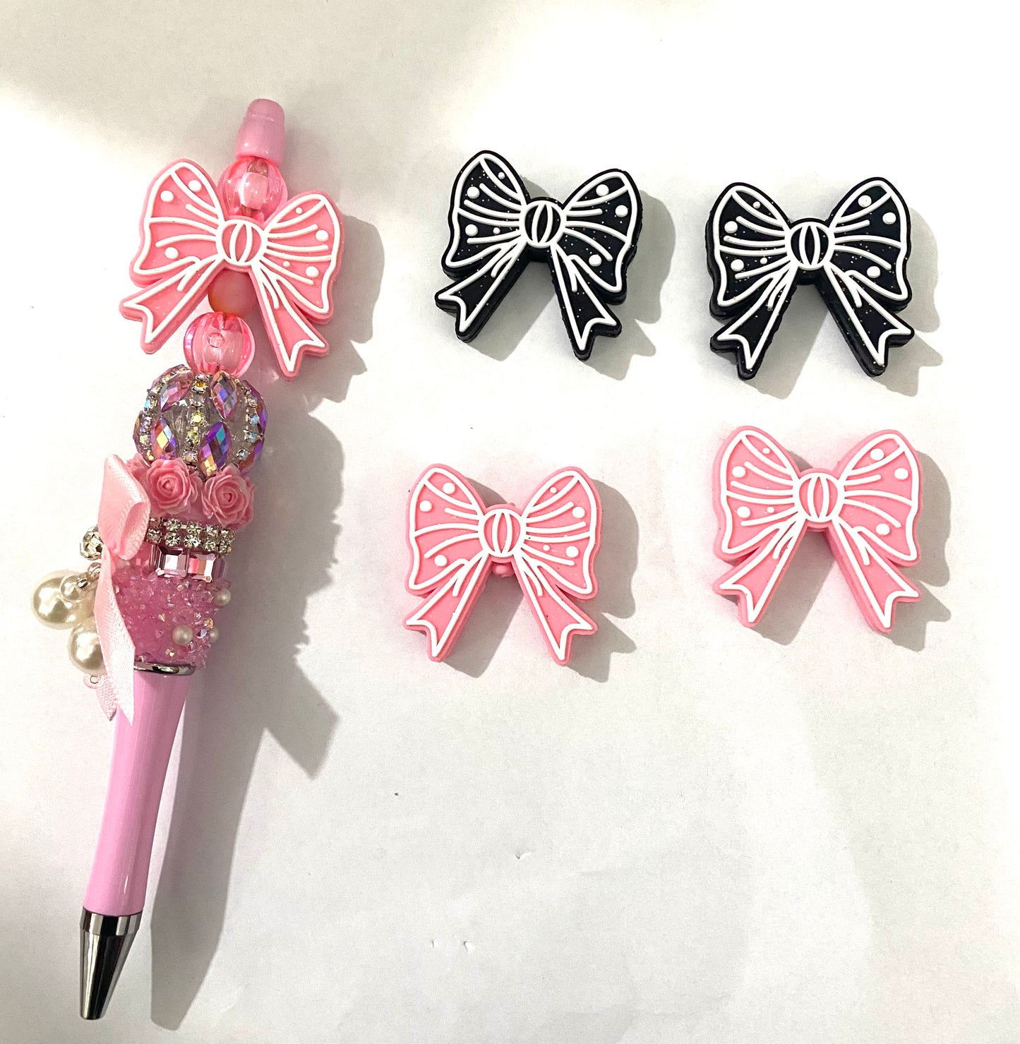 diy beads beaded beadable silicone focal bow