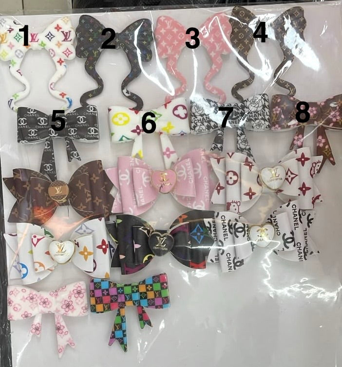 diy beaded beadable soft silicone beads Silicone ribbon bow tie L HOUSE scheme Silicone big bow design bow