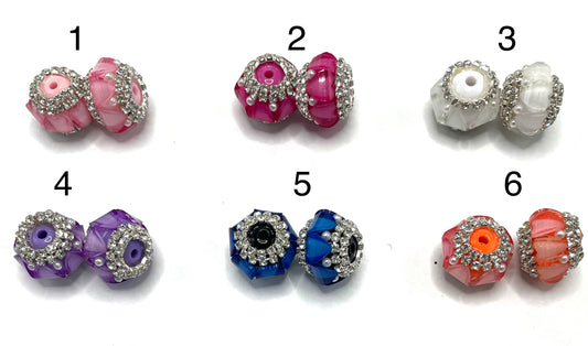 acrylic lantern heart Chain Pearl Heart-shaped rhinestone Bead Random Mix 19mm