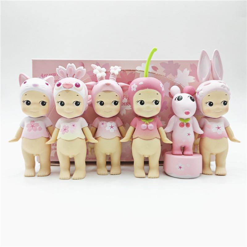 blind box mini figure topper Cartoon figure sonny angel multi-style holeless Cute BABY pen topper Tabletop decoration Cap of a pen Random Mix
