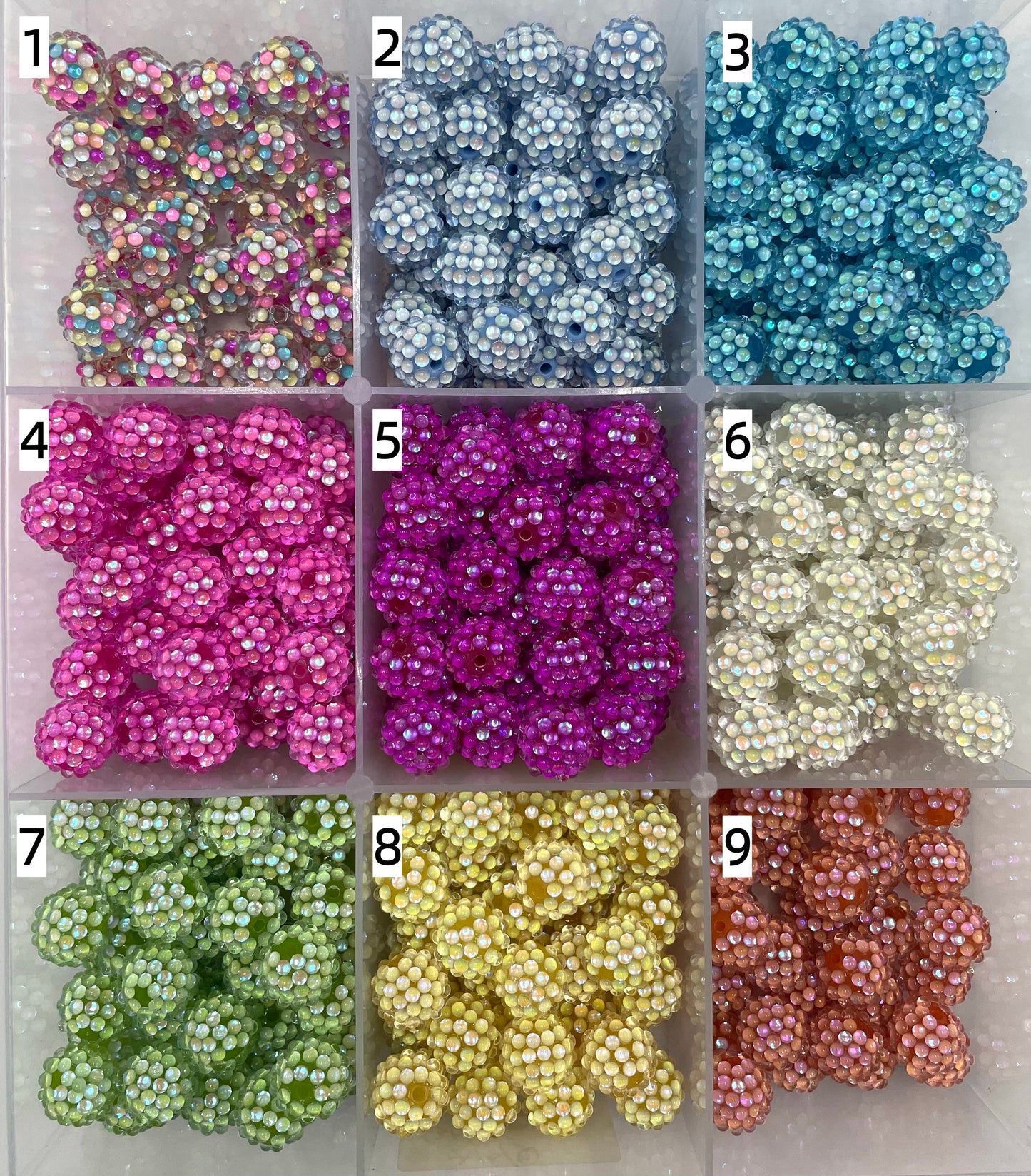 16mm bubble beads sold color bubble beads rhinestones bead
