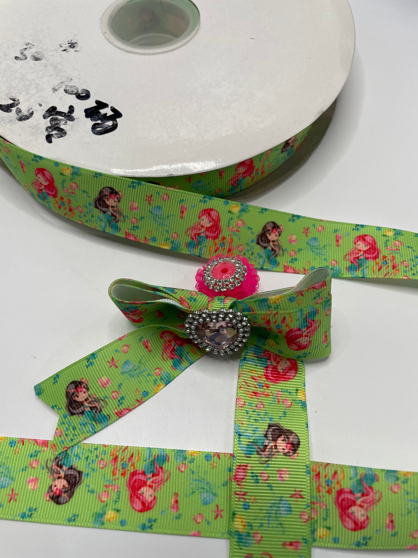 Ribbon material for diy bow beads for diy pens diy bracelets diy craft diy charms 2.5cm width