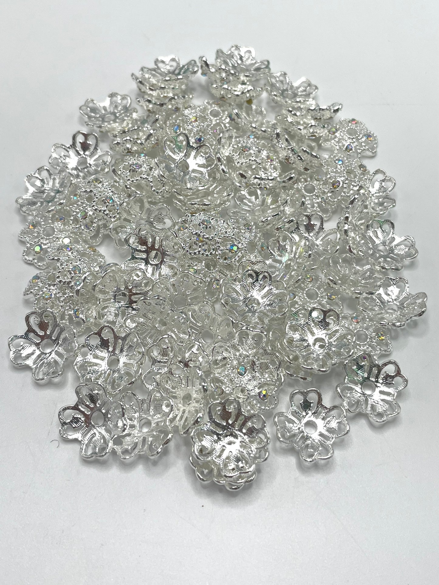 Metal alloy Spacer Gasket Four-leaf clover Spacers Random Mix 16mm