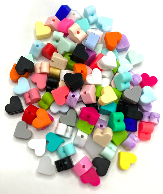 Silicone beads Star beads Heart Beaded patch beads 16mm-14mm