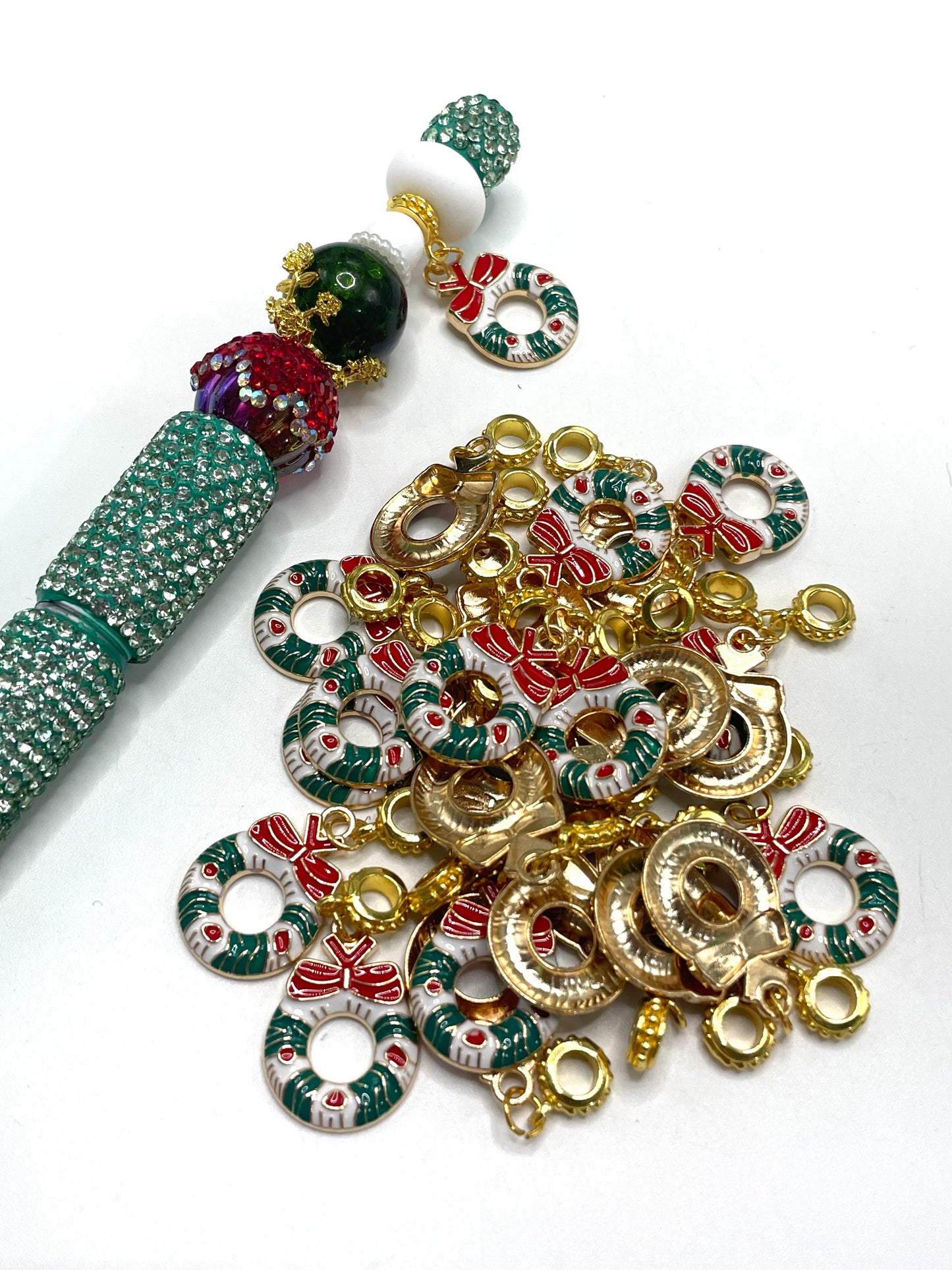 charm Christmas pendant DIY decorative item Metal pendants Random Mix