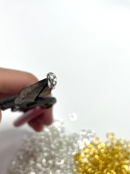 Metal DIY accessories Double hole DIY Beaded Accessories Pendant accessory 8mm
