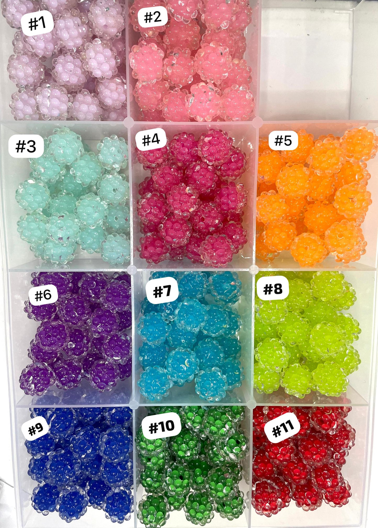 acrylic beads diy beaded bubble bead jelly beads 20-22mm ,random mix