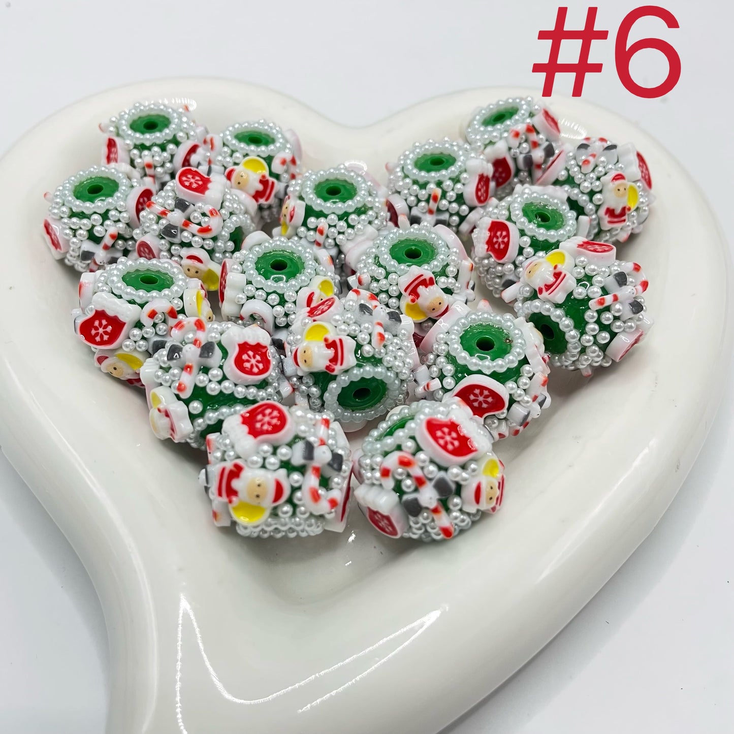 Christmas beads Xmas beads random mixed