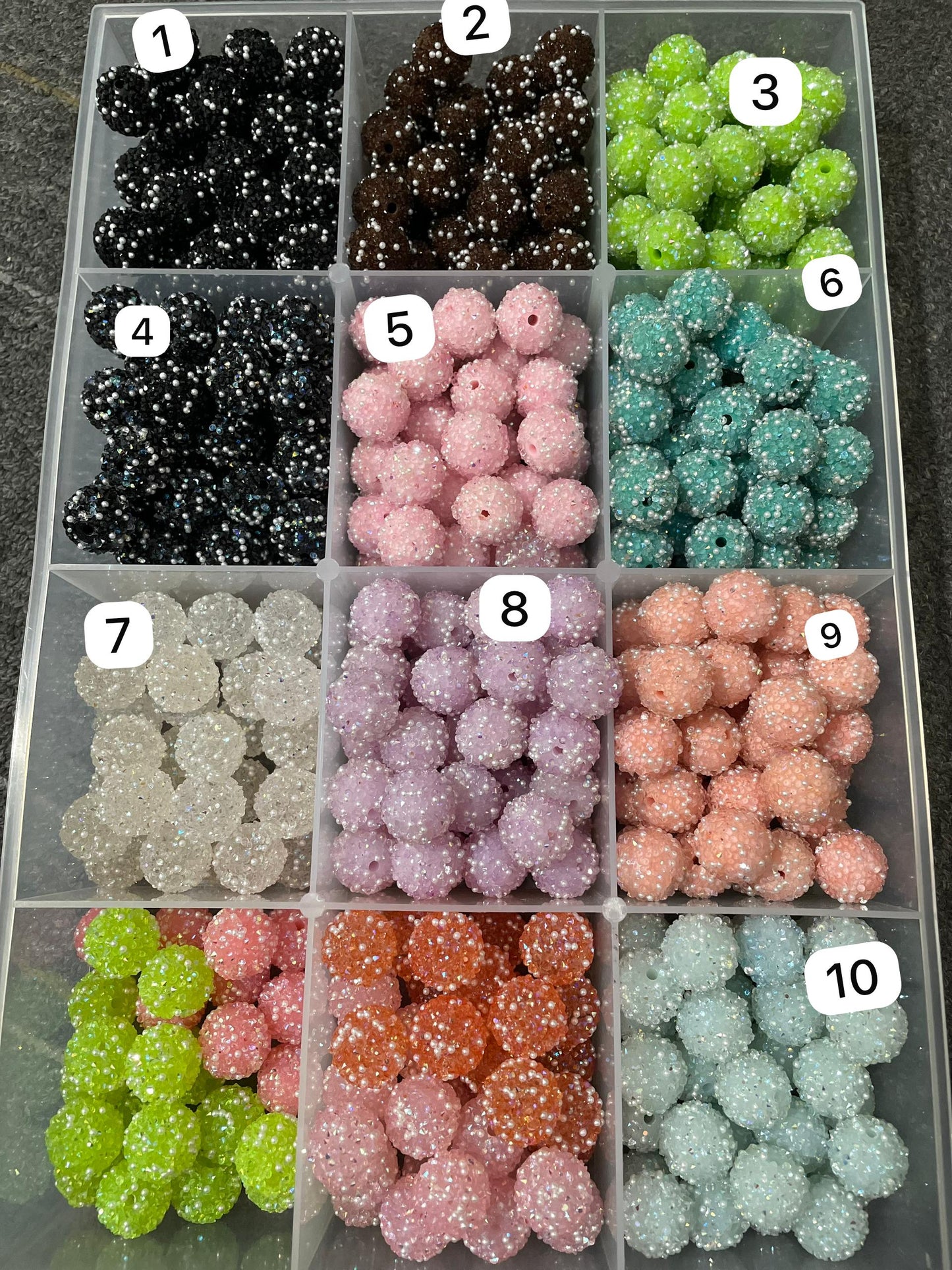 sugar bead fancy sugar bead sugar with pearl acrylic sugar bead 18mm colored random mix