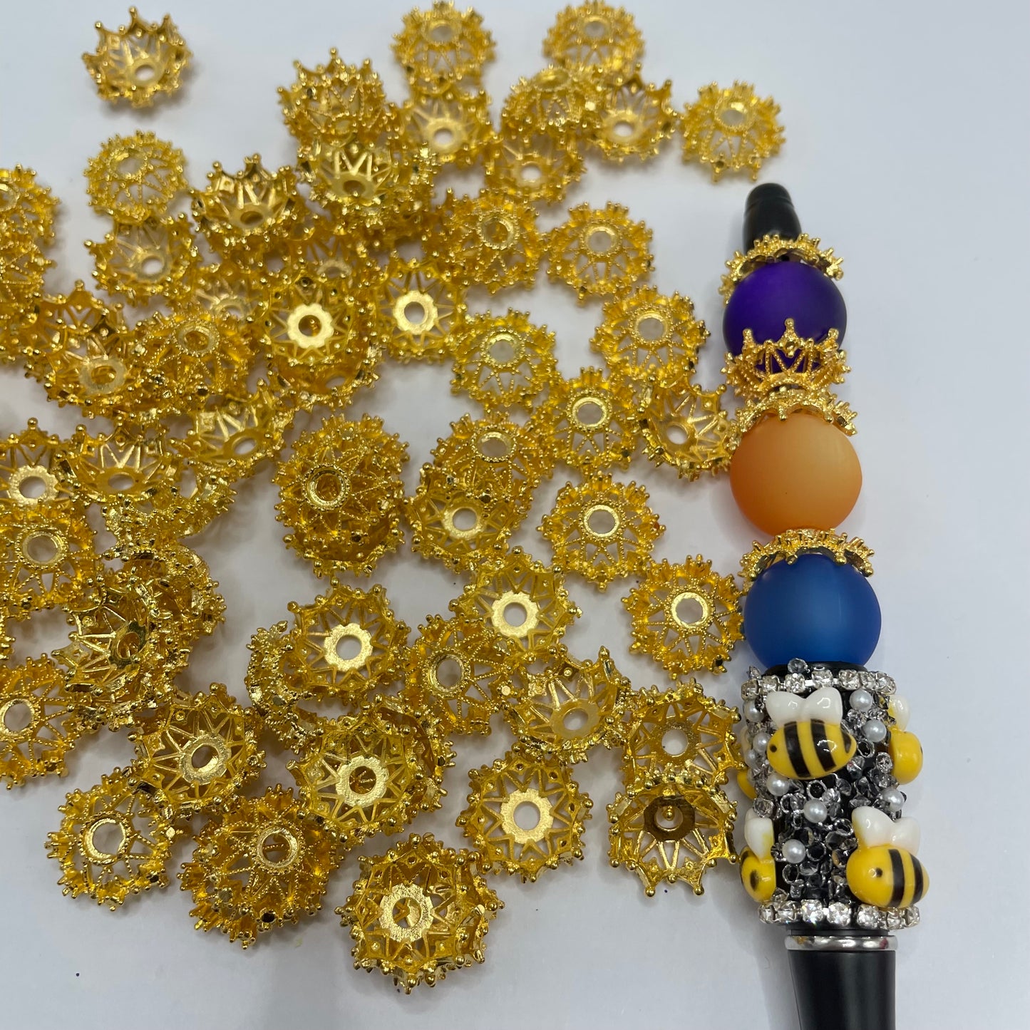 Bead cap metal bead cap spacer hallow bead cap skeleton snow flake bead cap 16mm