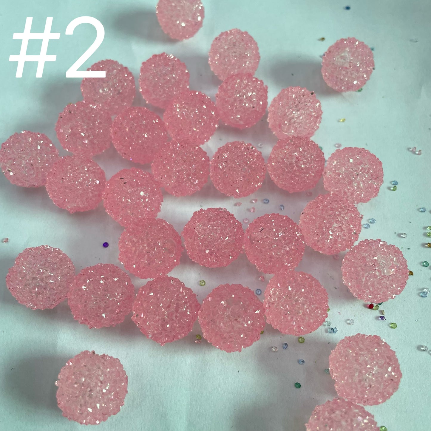 16mm sugar bead transparent bead with sugar