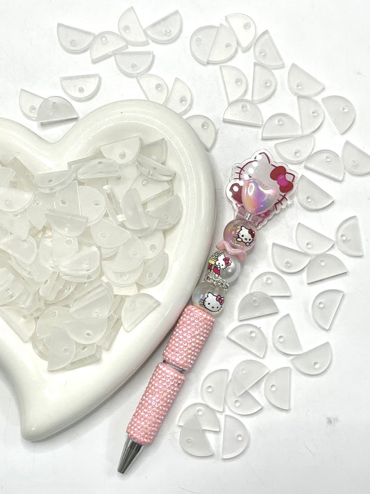 Charm attachment for DIY beaded pen Acrylic sheet