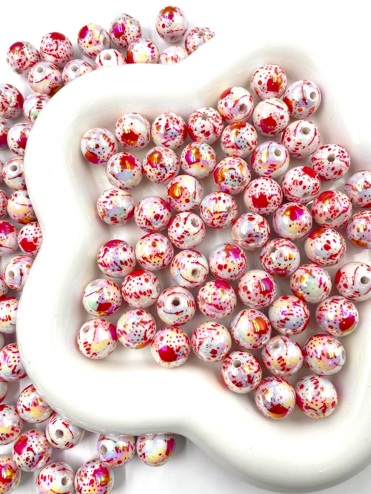 Acrylic beads Halloween Series Imitation blood droplet beads Terrifying beads 16mm