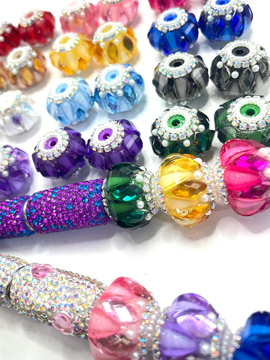 Diy beaded beadable Lantern beads acrylic