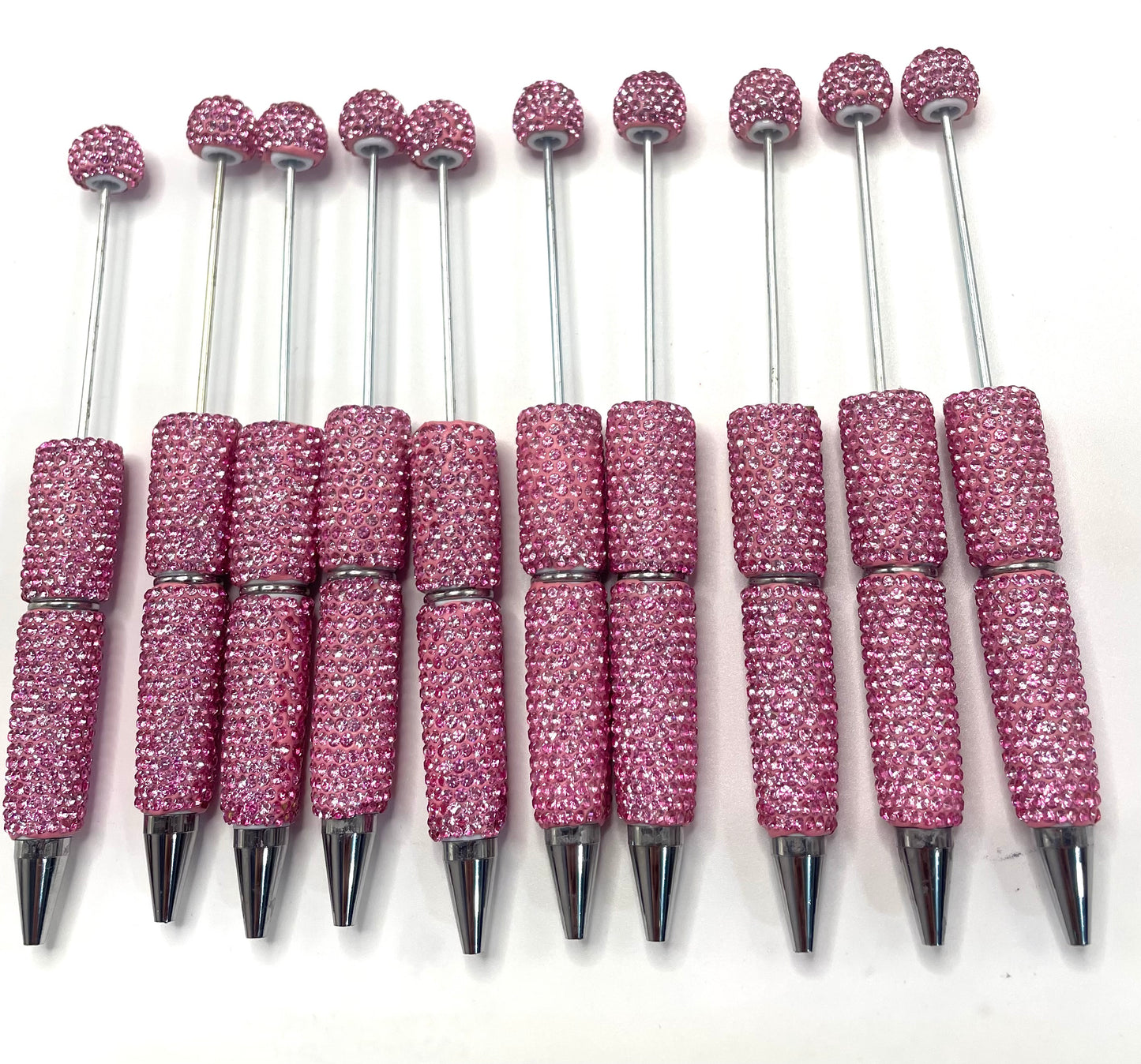 #1-#26 solid color clay rhineston pens diy pens Diy Rhinestone beadable pen Rhinestone pen Bling pen solid color Random MiX