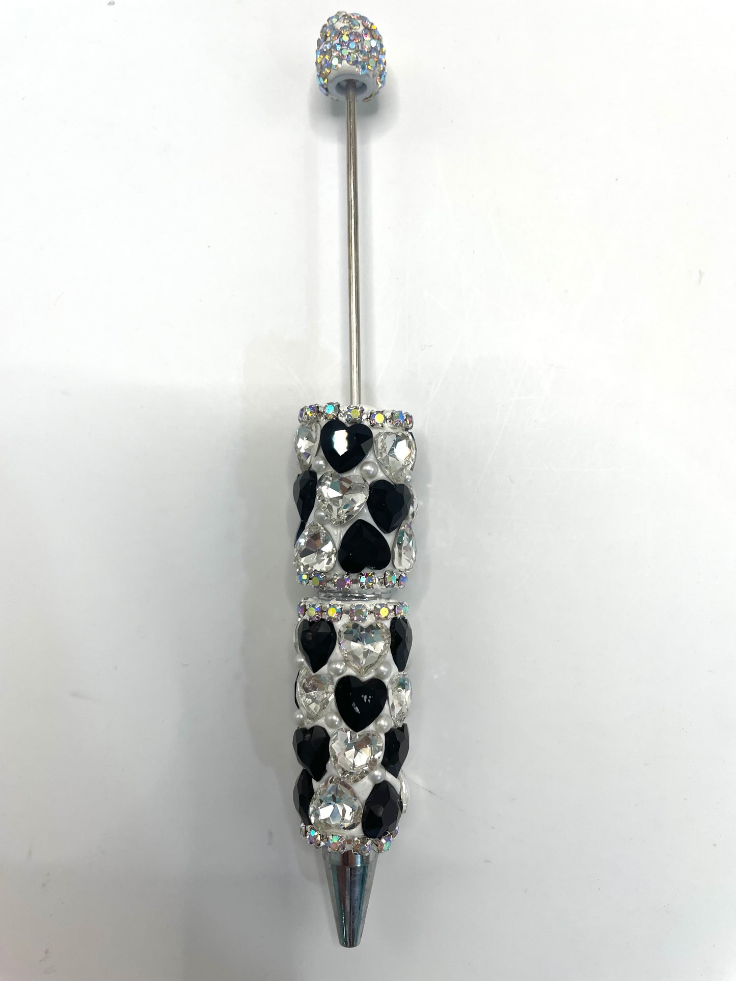 fancy pen fancy crystal heart clay base rhinestone pen mix color