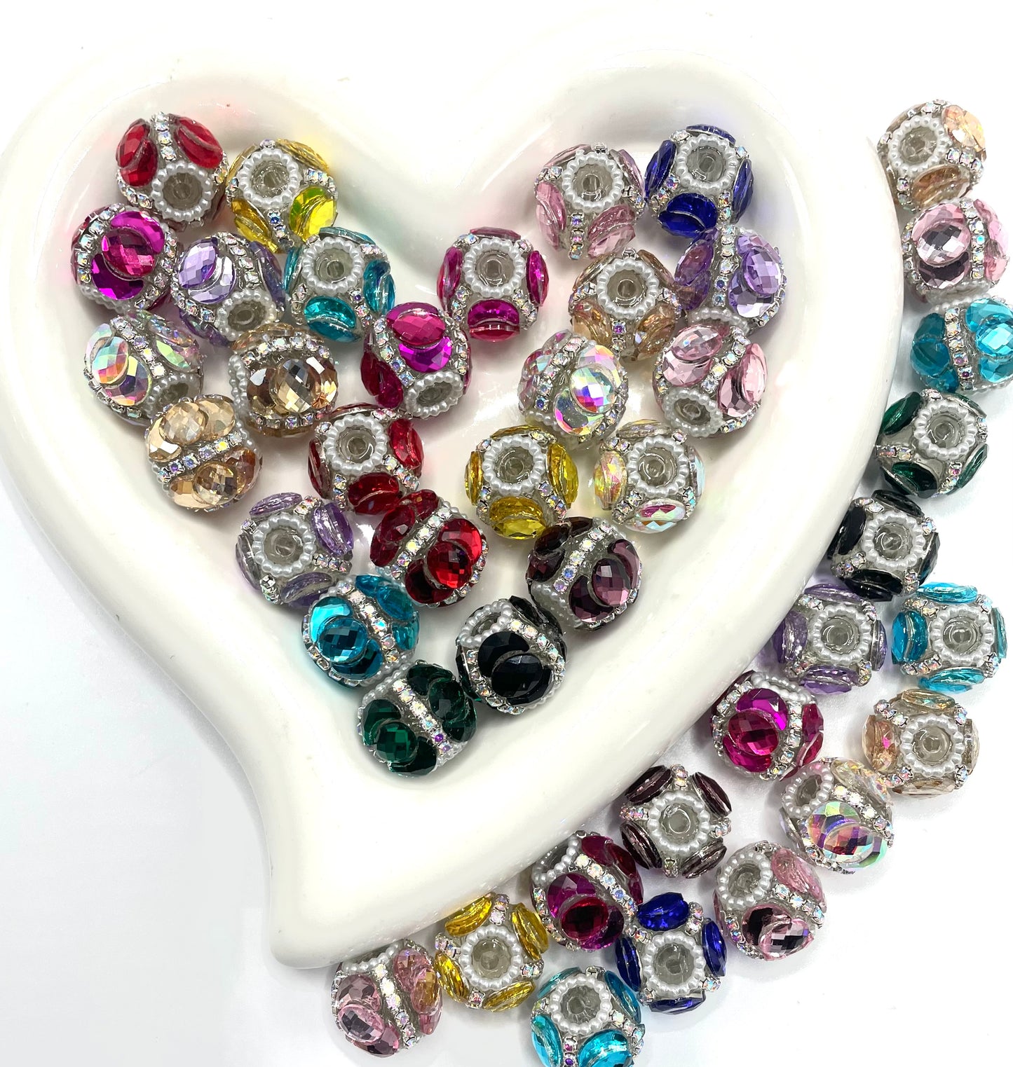Acrylic Beads Chain Acrylic colored water crystal beads Random Mix