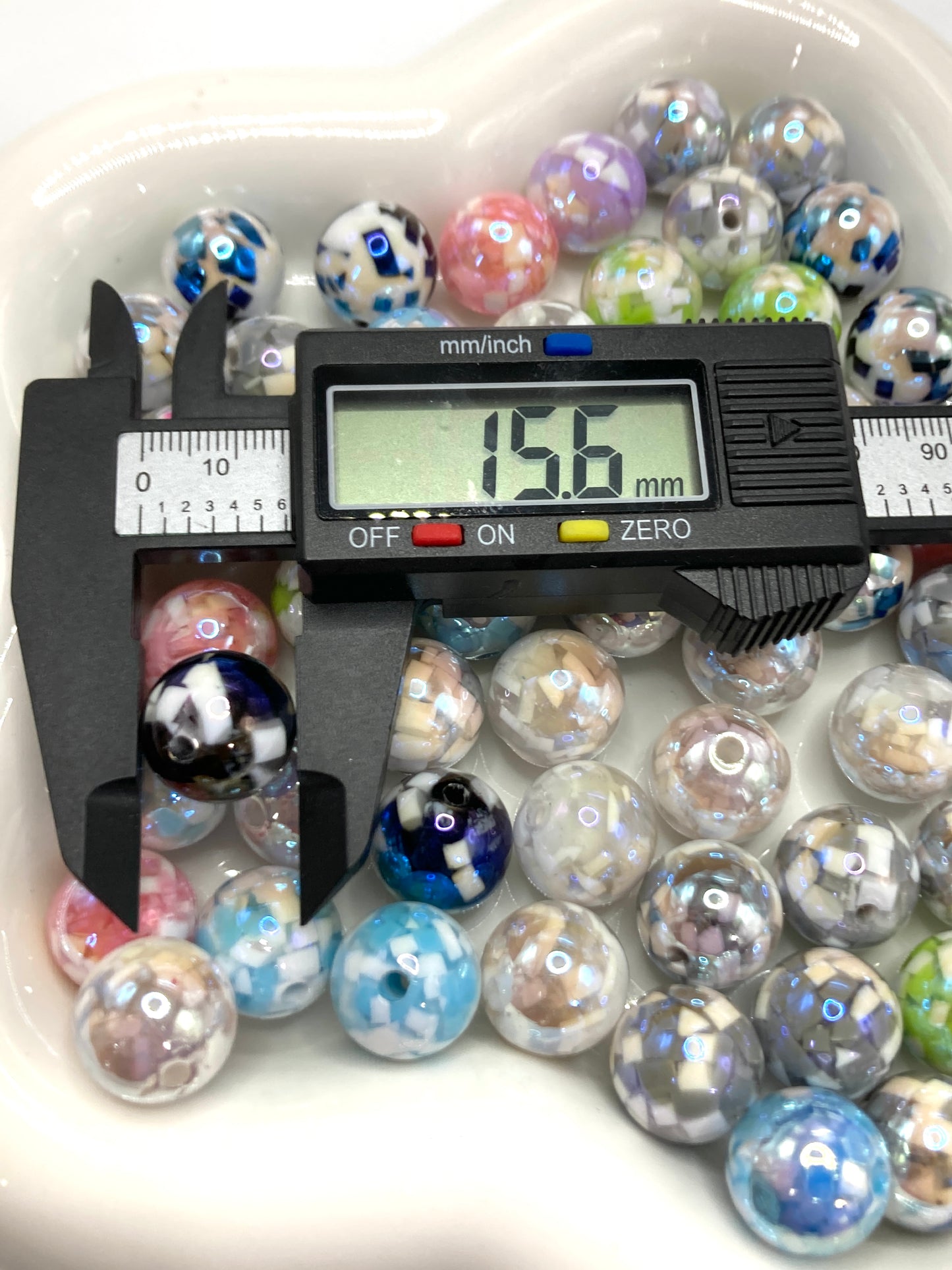 Acrylic beads Colored bead-like particles Particle Fine granular beads 16mm