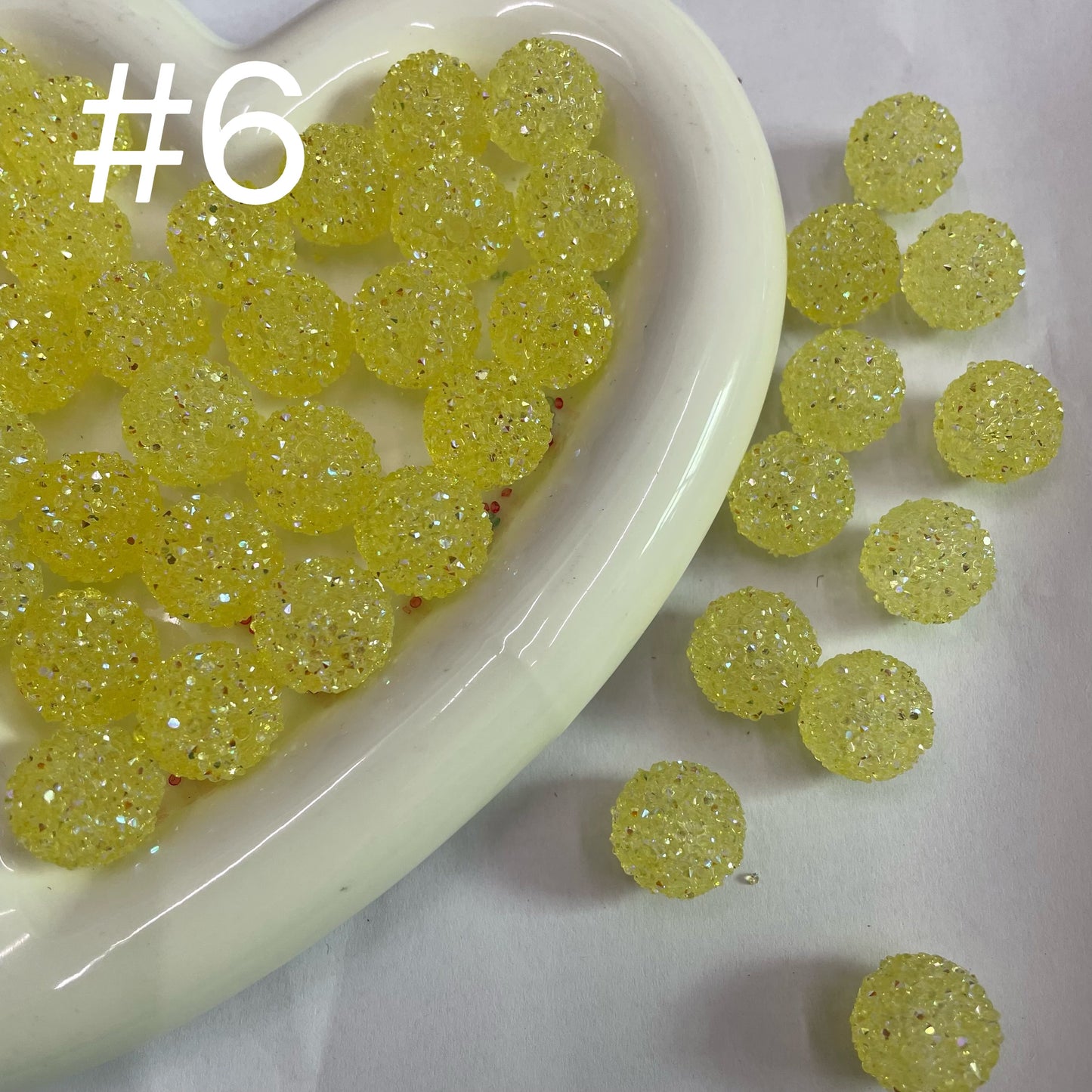 16mm sugar bead transparent bead with sugar