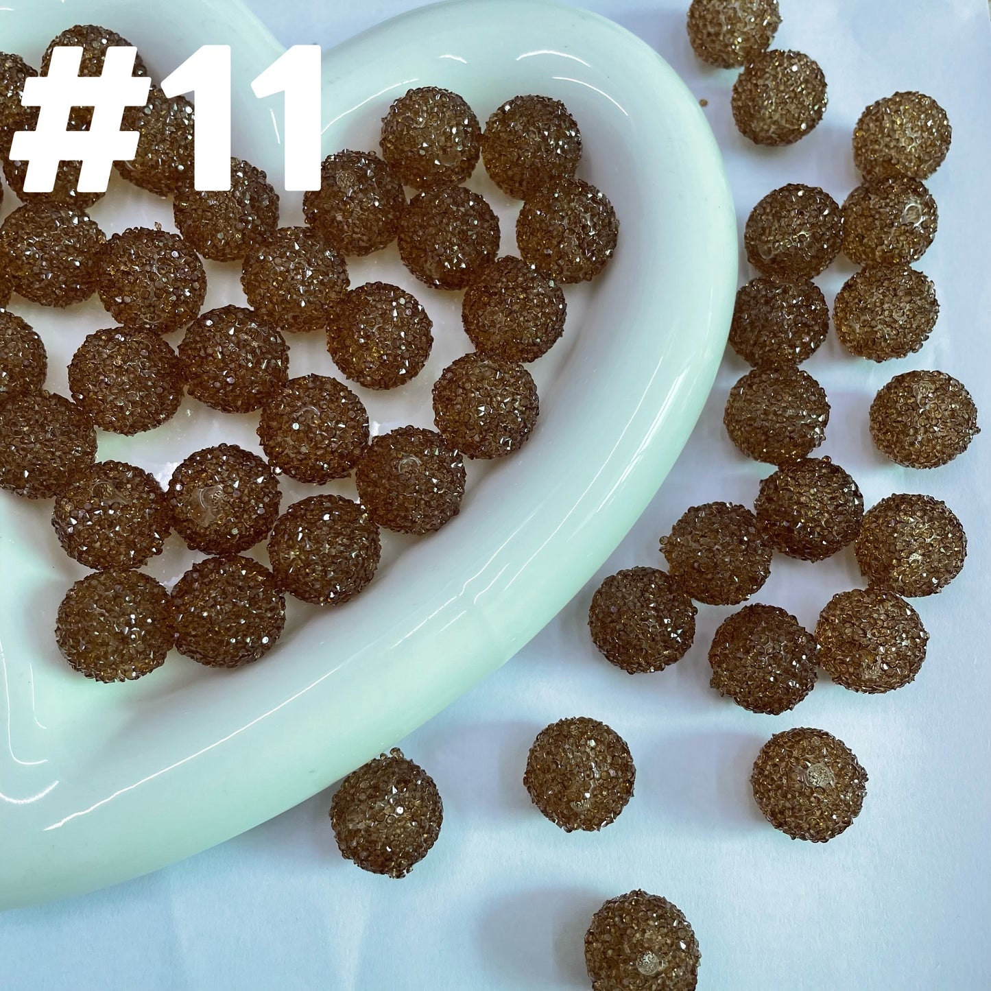 16mm sugar bead transparent bead with sugar
