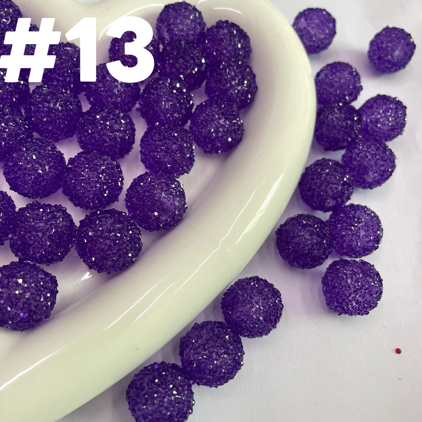16mm sugar bead transparent bead with sugar