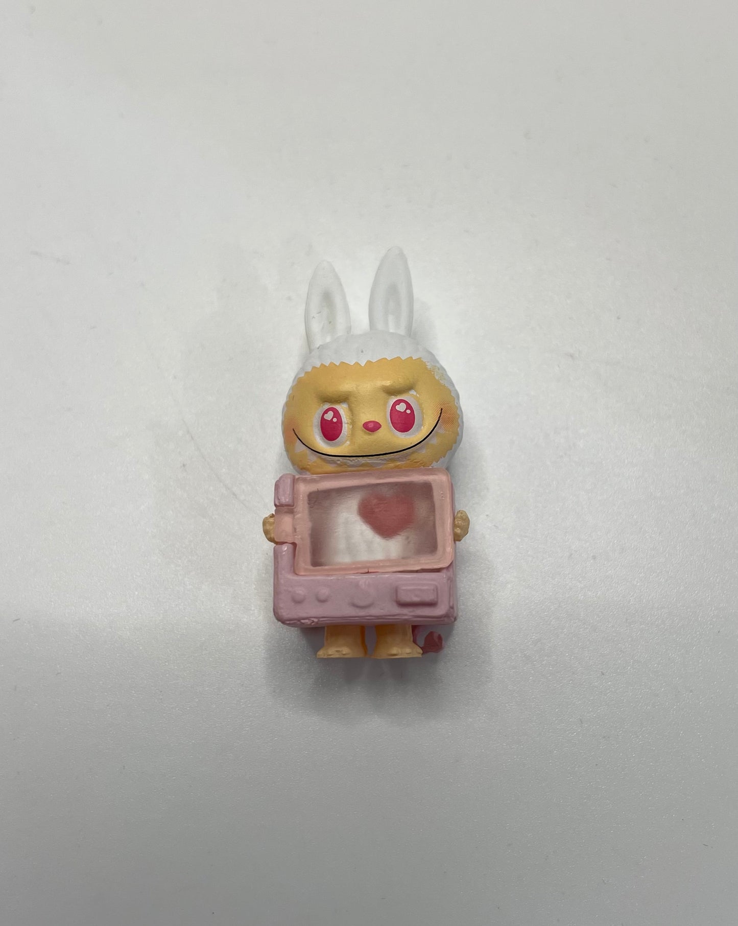 Pen topper fuzzy flocked labu shrimp labu heart colored figure character