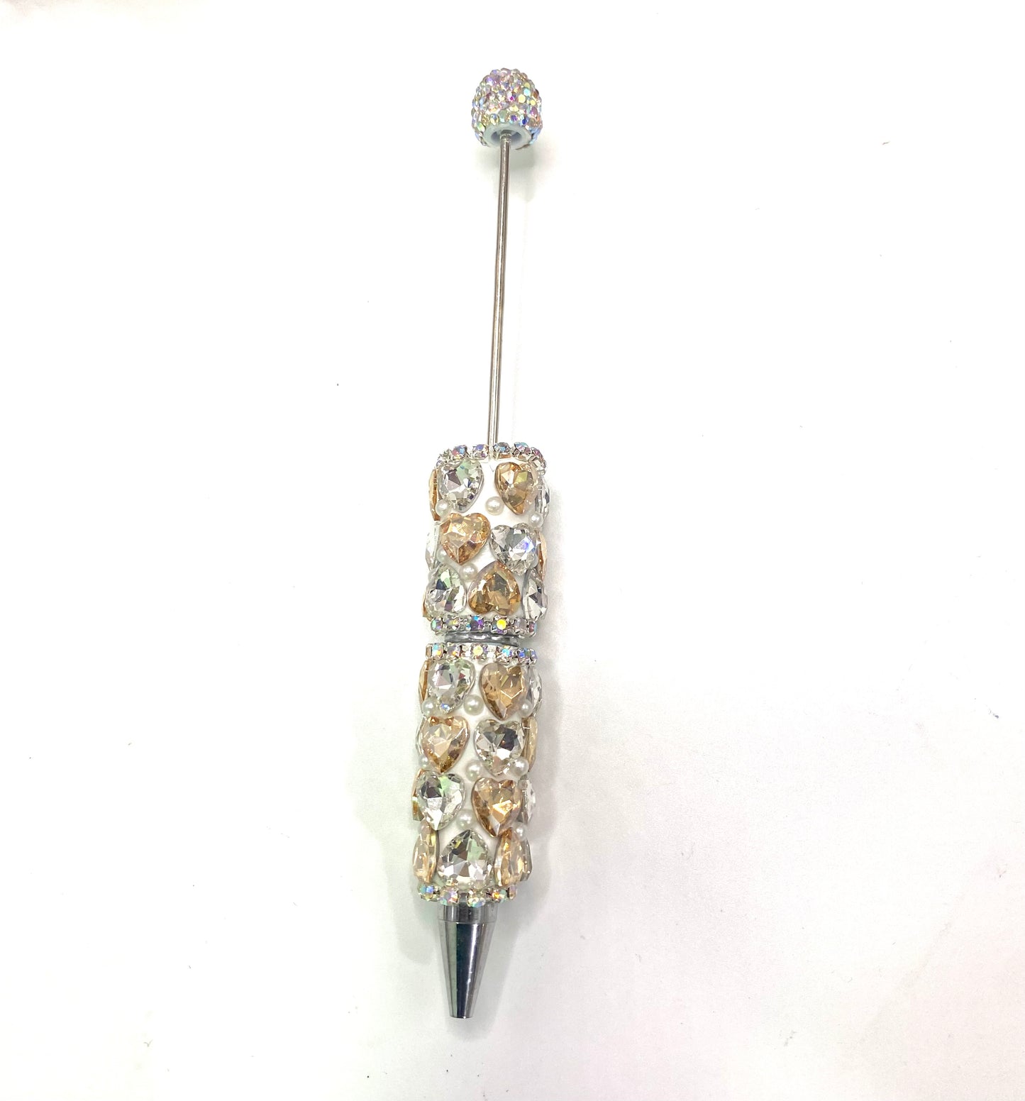 fancy pen fancy crystal heart clay base rhinestone pen mix color