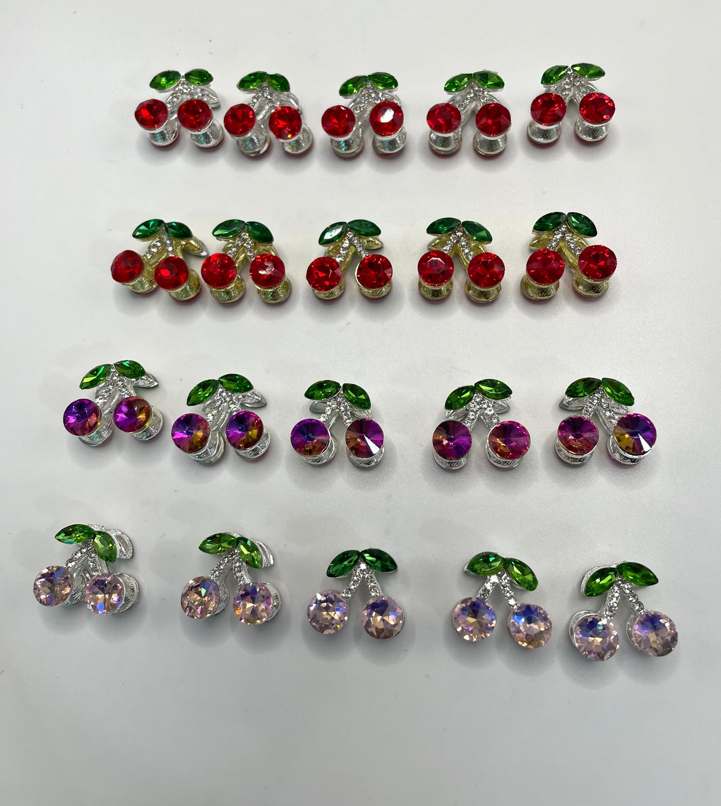 alloy beads cherry beads fancy Metal bead Cherry rhinestone 19mm