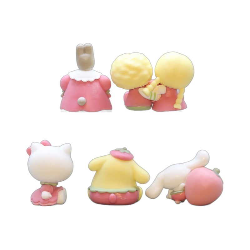 New strawberry Sanrio kt Pacheco pen topper character figure diy pens diy beads whole set