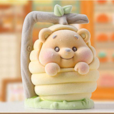 Winnie Pooh honey sweet time fuzzy flocked ,whole set,blind box pen topper figure character