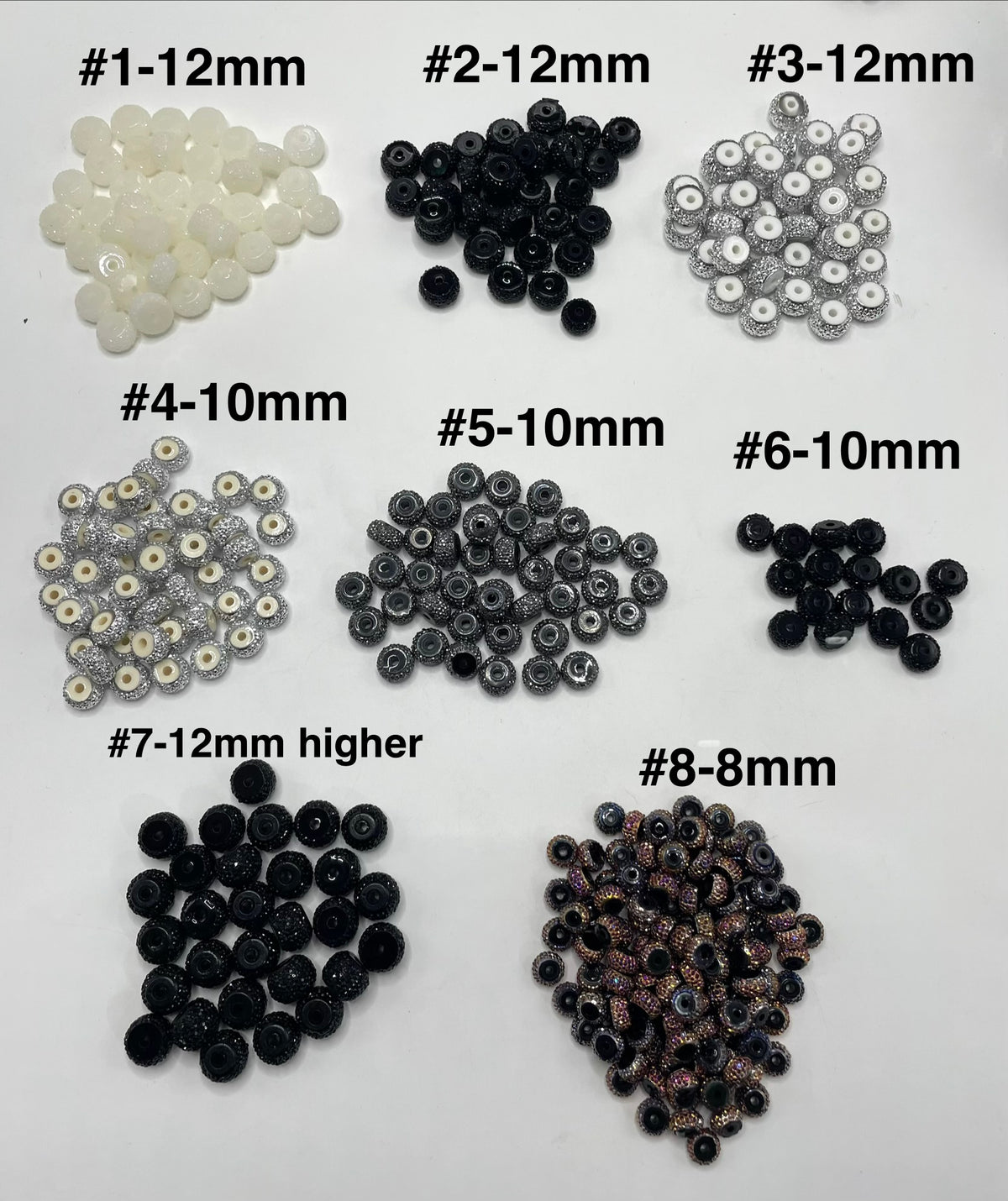 diy beaded beadable beady wheel beads circle round Multicolor Spacer Noen Color Transparent Translucent Color ,Random Mix,12mm