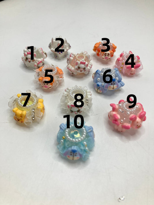Cartoon characters Acrylic beads Animated character Pearl acrylic beaded necklace Random Mix